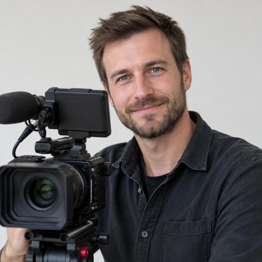 Portrait of a bearded man in a casual shirt