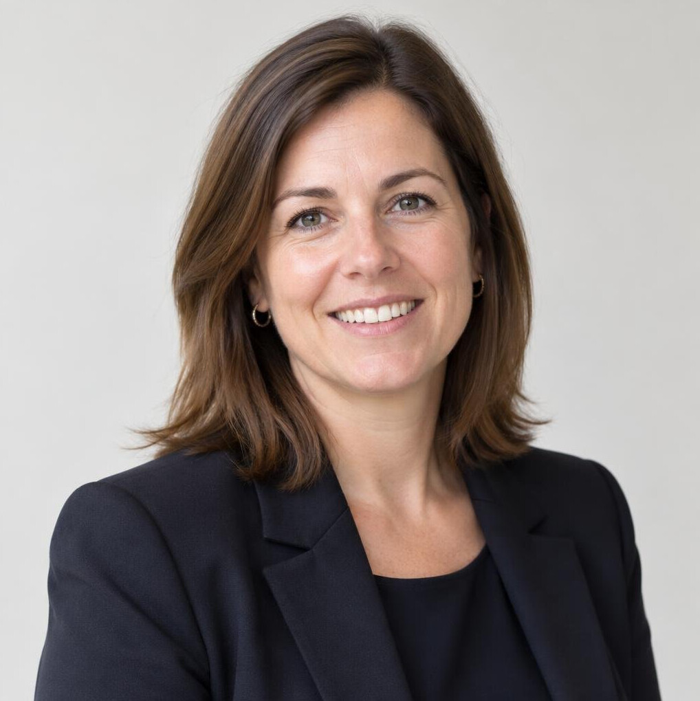 Portrait of a smiling woman in business casual clothes